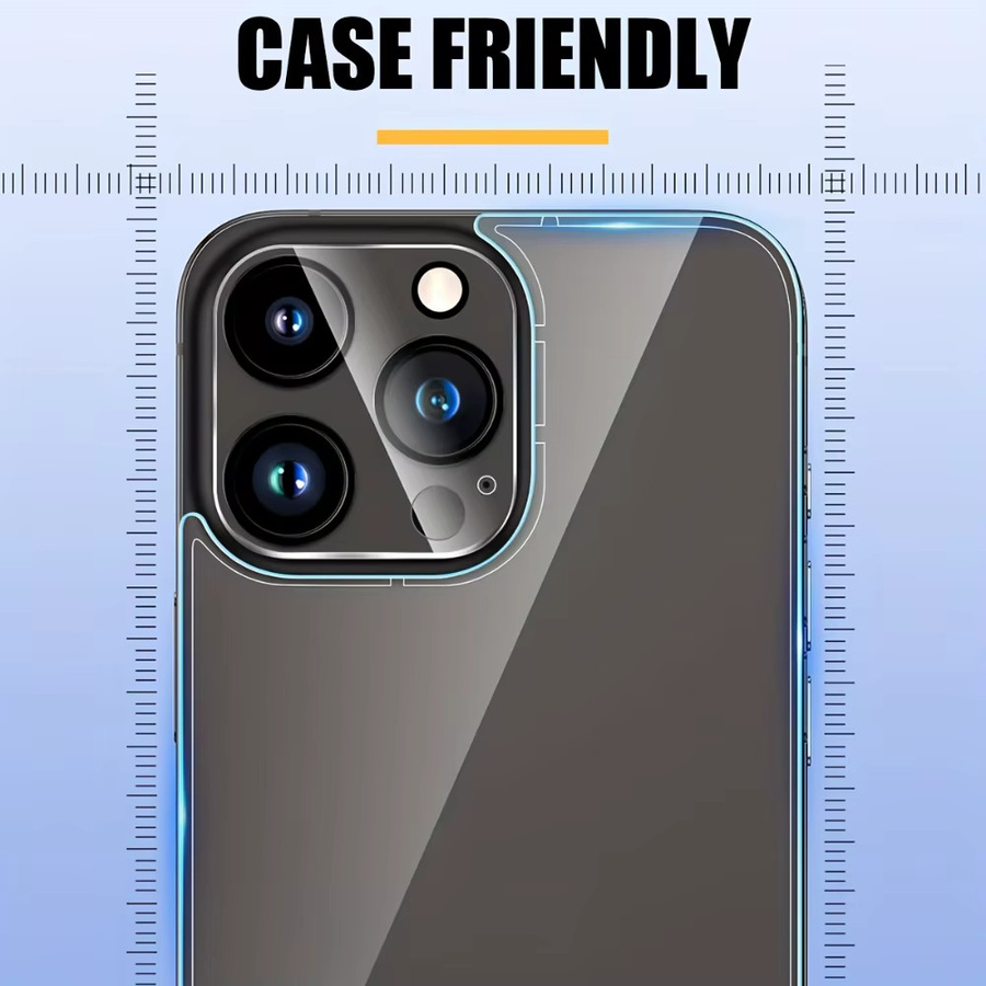 NNBILI 3er-Set Gehärtetes Glas Displayschutzfolie für iPhone 17 16 15 14 13 12 11 Pro Max, Transparent, HD Hohe Transparenz - Bild 5