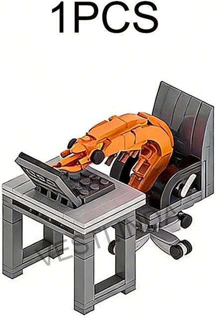 Yiran toy 1 Montierbare Bausteine Garnelenmodell 2-teiliges Set - Bild 1