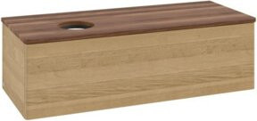V&B Waschtischunterschrank Antao mit Beleuchtung, Farbe Honey Oak, B/T/H: 120 x 50 x 50 cm - Bild 1