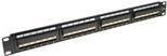 ACT Patchpanel 24-Ports CAT5E unshielded 45 Grad Schwarz - Bild 1