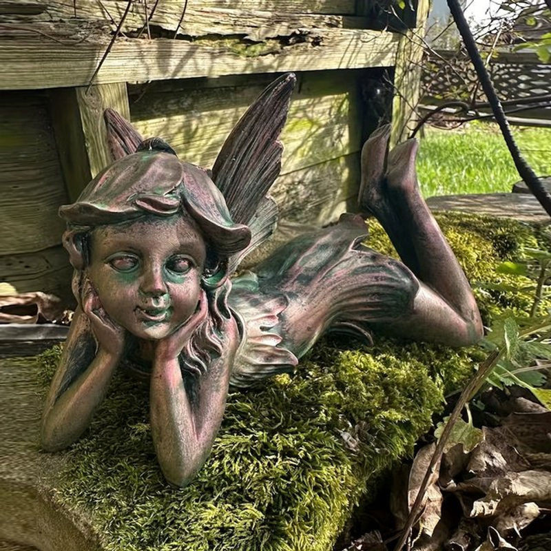 Rainpro Engel und Feen Figuren aus Kunstharz für Garten und Balkon in Bunt - Bild 1