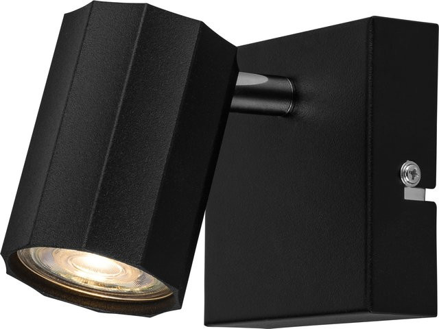 LIVARNO HOME Wand- und Deckenleuchte in Schwarz, quadratischer LED-Spot mit neigbarem und schwenkbarem Design aus Stahl - Bild 1