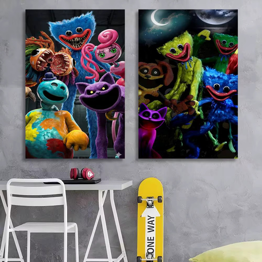 Wasserfeste Poppy Playtime Anime-Poster Aufkleber in Mehrfarben zur Raumdekoration - Bild 5