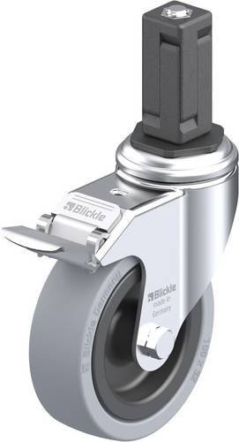 Blickle LKRA-VPA 101G-11-FI-EV14 Lenkrolle mit Feststeller, Rad-Durchmesser: 100 mm, Tragfähigkeit: 110 kg, Farbe: Grau/Schwarz/Silber - Bild 1