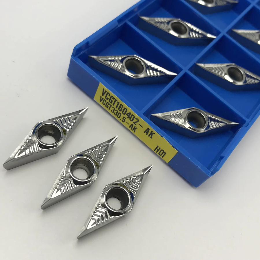 Hochwertige CNC-Drehwerkzeuge AK H01 Aluminium- und Kupfereinsätze für interne Dreharbeiten, Farbe: Silber - Bild 2