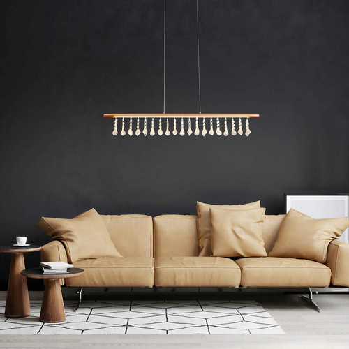 Näve LED-Pendelleuchte Nobilis in Gold, B/H/L: 6 x 8 x 100 cm - Bild 2