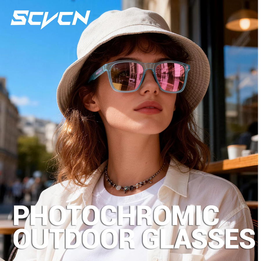 SCVCN Sonnenbrille, photochrom, Vollrand, Square, Kunststoff - Bild 1