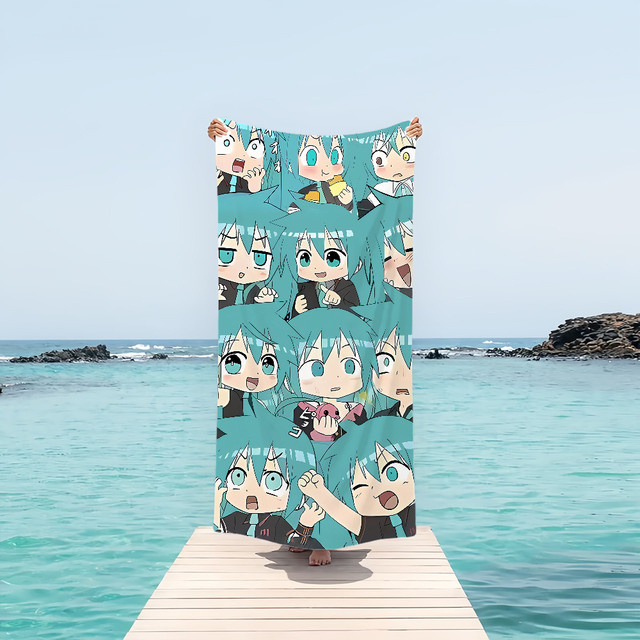Bilibili Cartoon Handtuch, schnell trocknend und weich, Multicolour - Bild 1