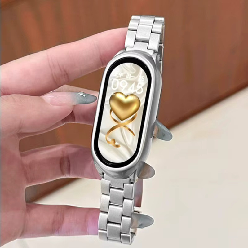 JBAILI Uhrenarmband Edelstahl, Silber, Unisex - Bild 2