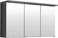 HELD MÖBEL 3D-Spiegelschrank Bologna in Grau mit LED-Beleuchtung und Glastüren, B/H/T: 120 x 66 x 20 cm - Bild 1