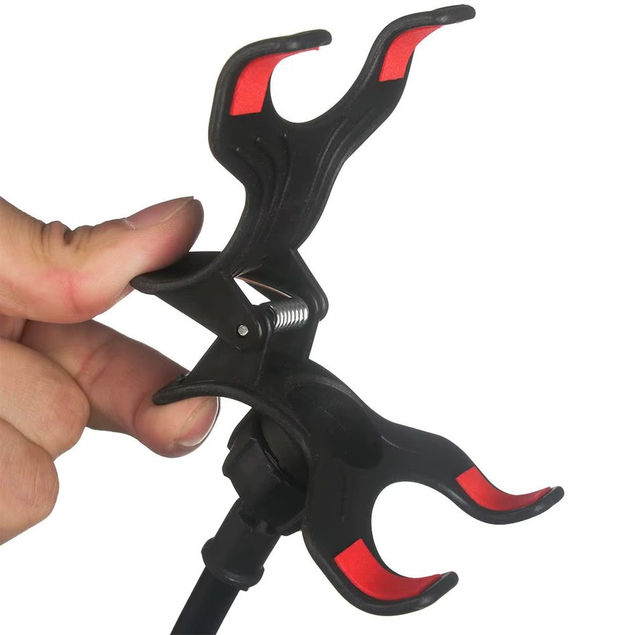 Flexibler 360 Grad Clip Handyhalter für Schreibtisch und Bett in Weiß - Bild 2