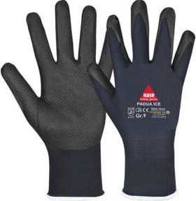 Hase PADUA ICE Montagehandschuh aus Nylon und Nitrilschaum in Schwarz, Größe 6 - Bild 1
