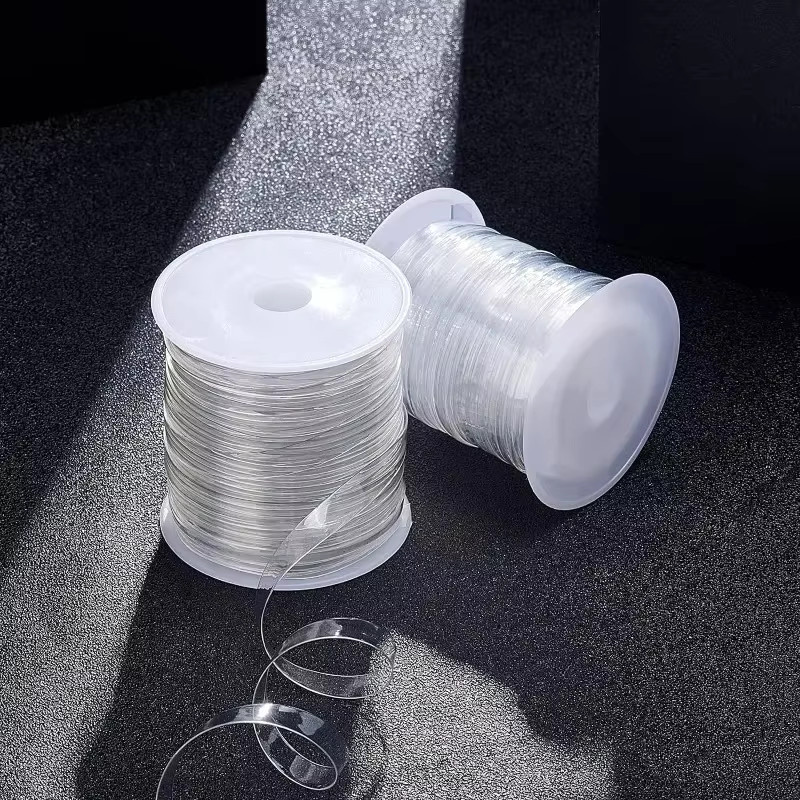2 Rollen transparentes Gummiband mit hoher Flexibilität für Heimwerker-Projekte - Bild 2