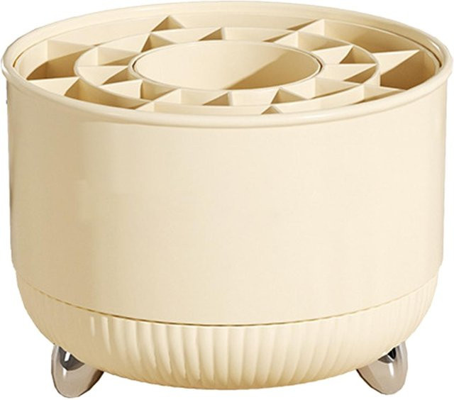 CosyHome Make-up-Pinselhalter Organizer 360 Grad drehbar mit 21 Fächern in Weiß - Bild 1