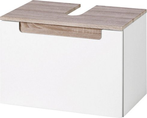 HELD MÖBEL Waschbeckenunterschrank Siena in Weiss, Wandmontage, Glänzend, B/H/T: 60 x 40 x 35 cm - Bild 1