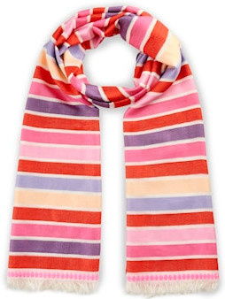 Codello Schal Cotton Mix, Multi Colour Stripes, 50x180cm - Bild 1