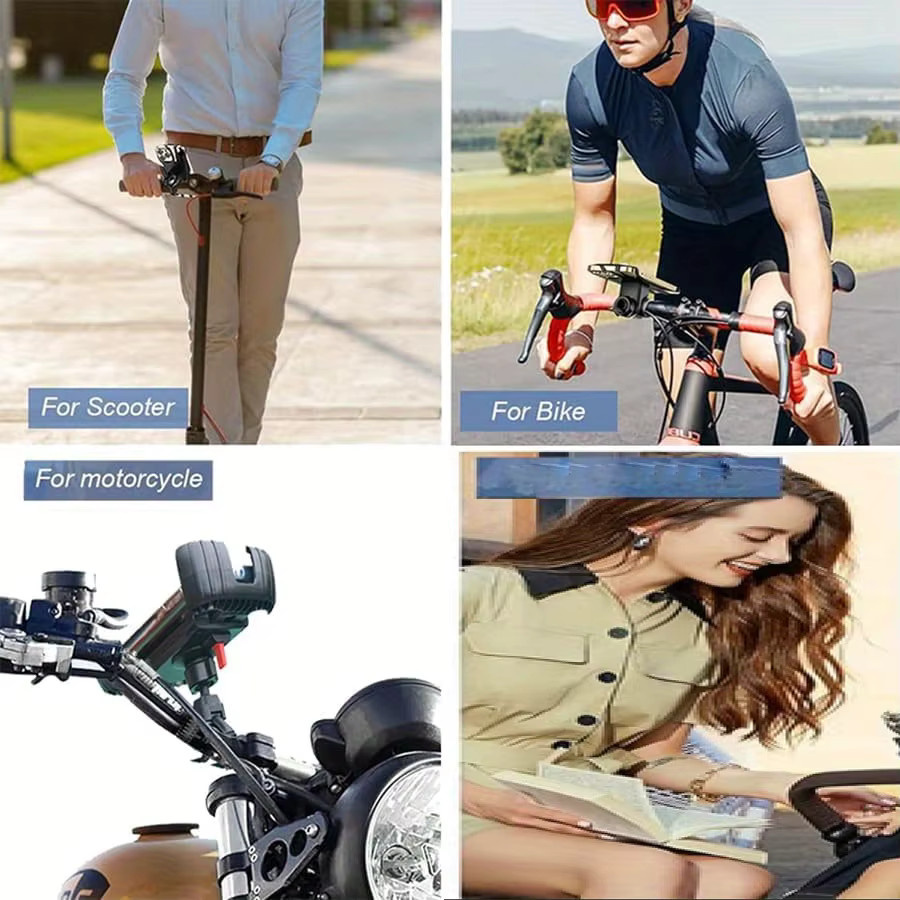 DUTRIEUX Fahrrad-Telefonhalterung und Motorrad-Lenkerhalterung in Schwarz - Bild 5