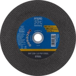 PFERD Trennscheibe EHT PSF STEEL Universallinie für Stahl, Durchmesser: 230 mm, Dicke: 3,0 mm, Bohrung: 22,23 mm, Farbe: Grau - Bild 1
