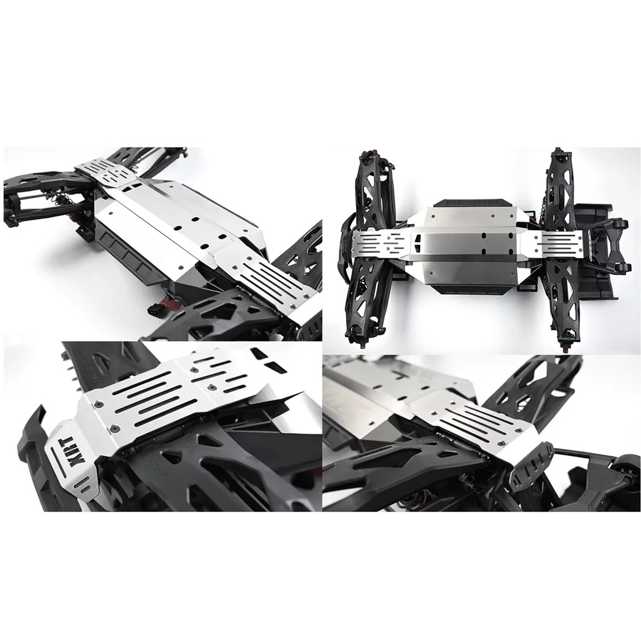 Traxxas Chassis-Rüstungsschutz, 5-teiliges Set, Metall, Grau - Bild 2