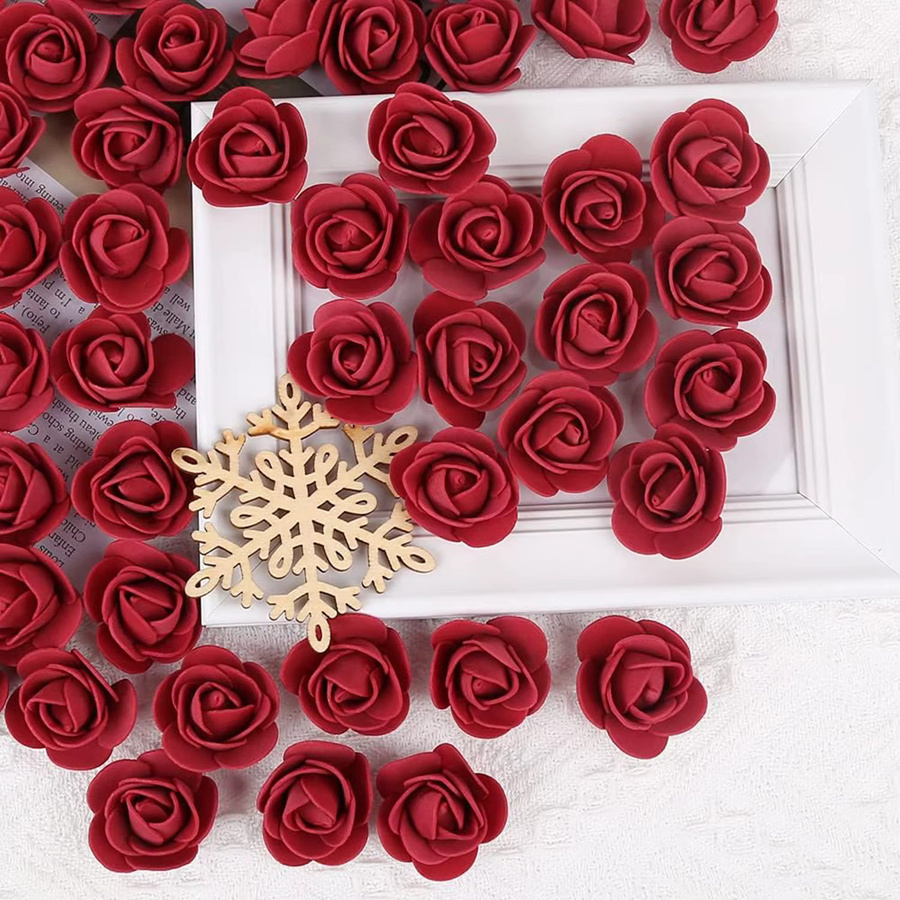 ZQCY Künstliche Rosen aus Schaumstoff für Valentinstag, Hochzeit und DIY-Dekorationen - Bild 2