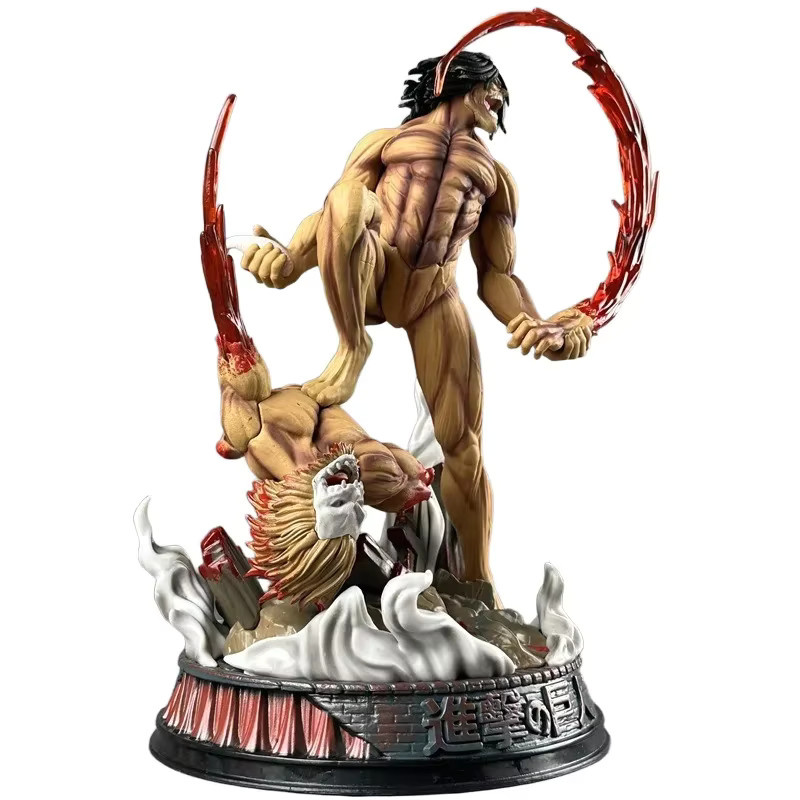 Bandai Attack On Titan Eren Yeager Actionfigur aus PVC, Anime-Statue in Kampfform, Höhe: 22 cm - Bild 6
