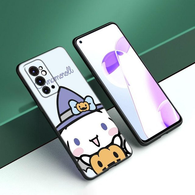 Kawaii Cinnamoroll Silikon-Handyhülle in Schwarz für OnePlus 9 10 11 12 ACE 2V Pro 9RT 10T 10R Nord CE 2 3 Lite N10 N20 N30 5G - Bild 1