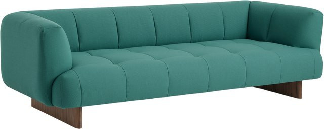 HAY Quilton Lift 3-Sitzer Sofa in Grün mit Federfüllung und Armlehnen B: 248 cm, H: 72 cm, T: 109 cm - Bild 1