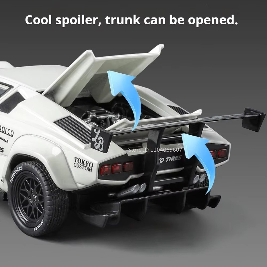 MAKEDA Lambor Countach LBWK SVJ63, Spielzeug Modelle, 1:32, mit Licht und Sound - Bild 3