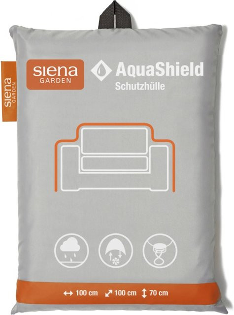 Siena Garden AquaShield Schutzhülle für Lounge-Sessel, Hellgrau, B/T/H: 100 x 100 x 70 cm - Bild 1