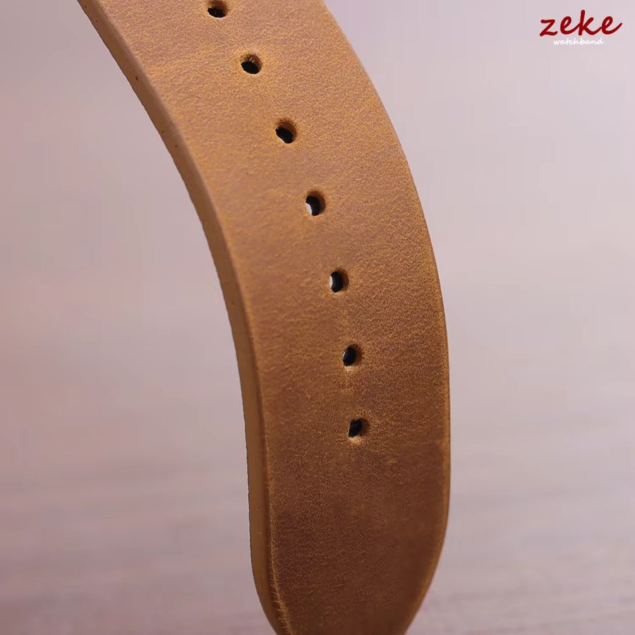 crazyband Uhrenarmband Leder, braun, Vintage, Herren - Bild 2