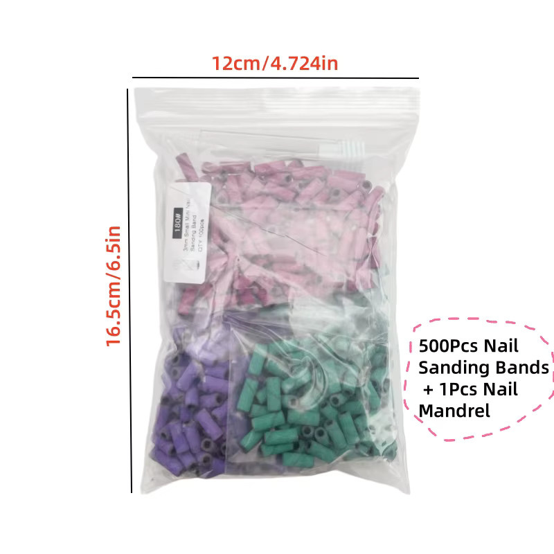 Ysen Nagelschleifbänder und Nageldorn, 180er Körnung, 3,0 mm, Unisex - Bild 2