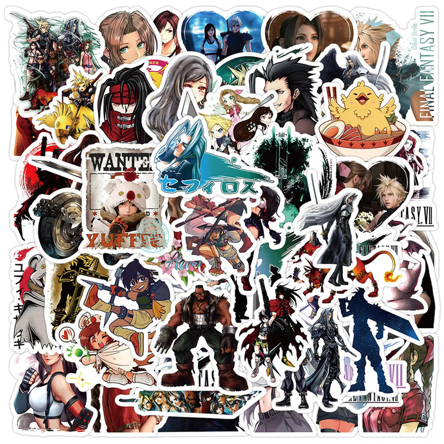 Bandai Final Fantasy Anime Aufkleber, Bunt / Mehrfarbig - Bild 3