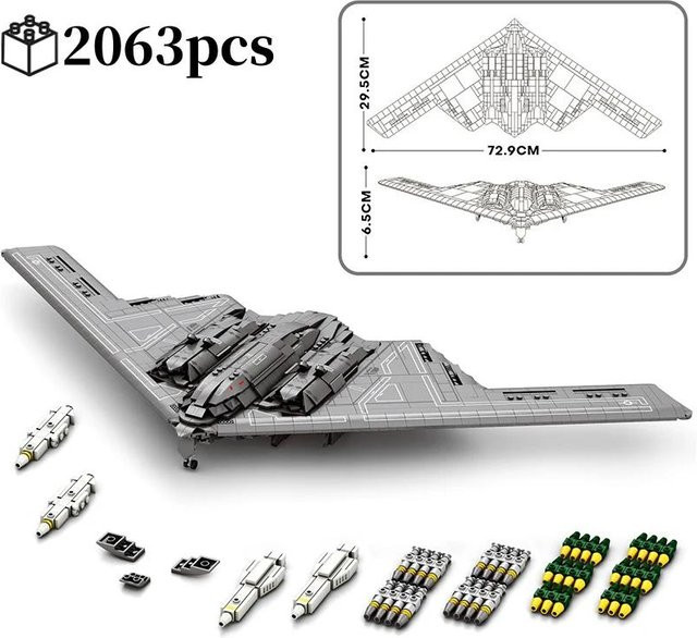 Wucifang Bags B2 Stealth Bomber, Bausteine, 2.063 Teile, ab 6 Jahren - Bild 1