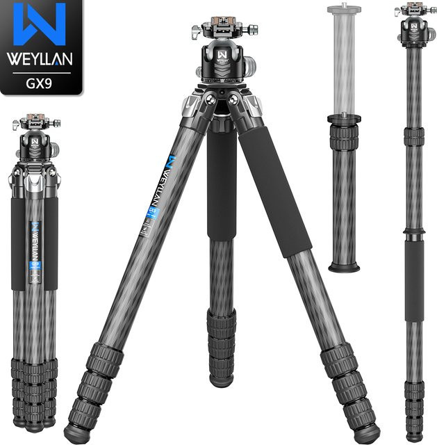 WEYLLAN GX9 Professionelles Hochleistungs-Kamerastativ mit 40 mm Beinrohr und einer maximalen Belastbarkeit von 30 kg für die Vogelbeobachtung - Bild 1