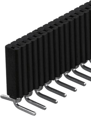 Fischer Elektronik Buchsenleiste Standard Schwarz mit 1 Reihe und 20 Polzahl - Bild 1