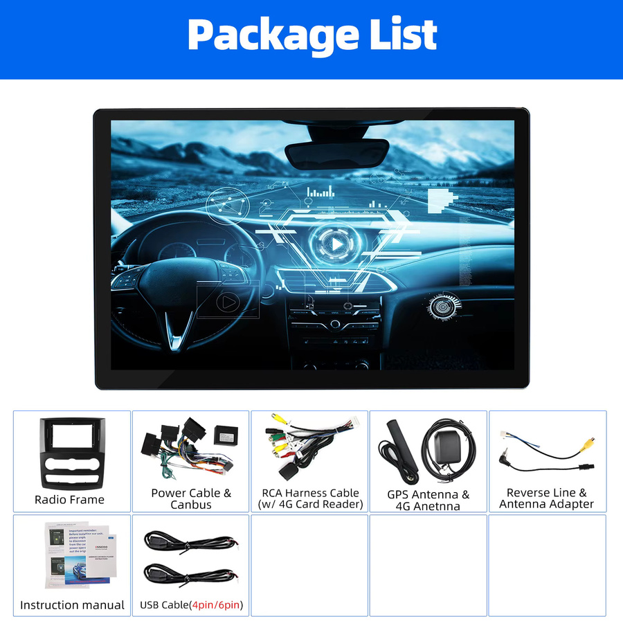 MOPECT Android 15 Autoradio für VW Crafter 2006-2011 und Mercedes Sprinter 2006-2017, 13,3 Zoll Touchscreen, 6+128GB, kabelloses CarPlay, GPS-Navigation, 4G, Bluetooth, DAB und AHD, Schwarz - Bild 8