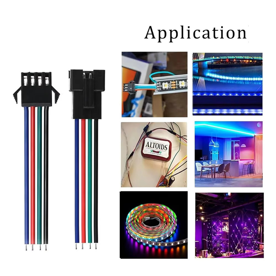 YSRSAI JST Stecker Set Männlich und Weiblich für LED Streifen und Licht Treiber, 2Pin bis 6Pin Auswahl - Bild 5