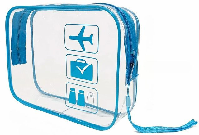 NATAWA Kosmetiktasche, rosarot, transparent, wasserdicht, PVC - Bild 1