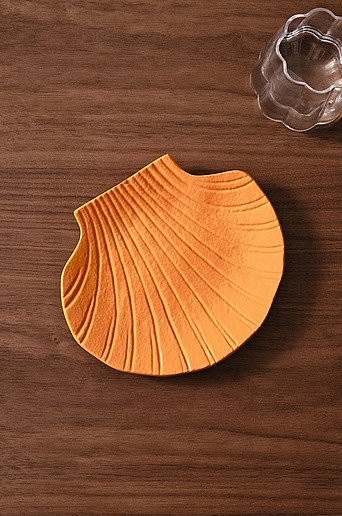 Jotex Servierplatte VIDA in Orange aus Keramik und Aluminium - Bild 1