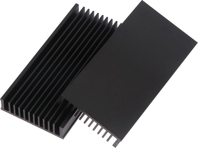JTZTF Aluminium-Kühlkörper für Hochleistungs-LED, IC-Lüfter und Leistungsverstärker, B/T/H: 100 x 50 x 12,7 mm - Bild 1