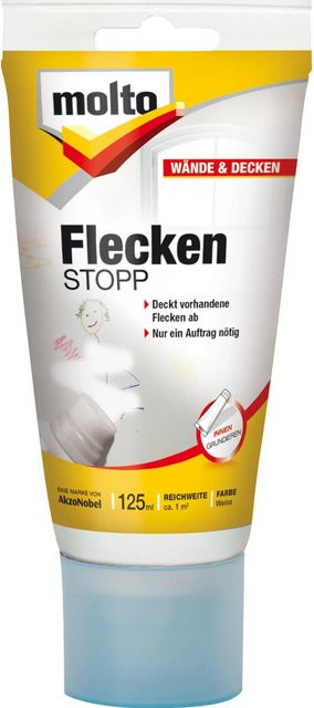 Molto Flecken Stopp Grundierung Weiß matt 125 ml - Bild 1