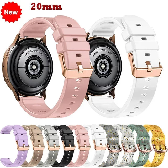 Uhrenarmband Silikon, Roségold, Damen, 20 mm - Bild 1