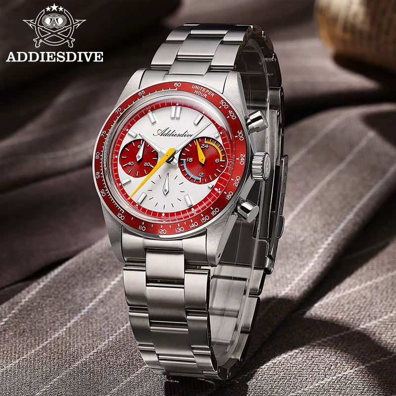 ADDIESDIVE Chronograph, Quarz, Edelstahl, 37 mm, Herren - Bild 2