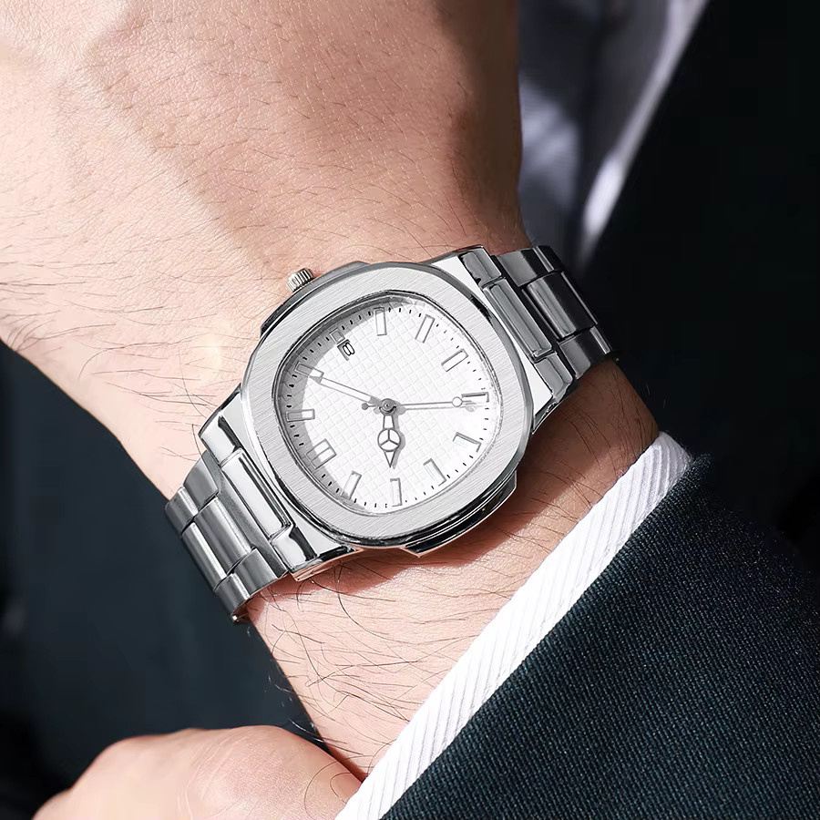 TVK Armbanduhr Automatik, Edelstahl, Tonneau, Grün, Herren - Bild 2