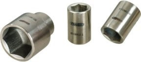 KS Tools TITANplus Sechskant-Stecknuss 3/8 Zoll in Silber, 13 mm - Bild 1