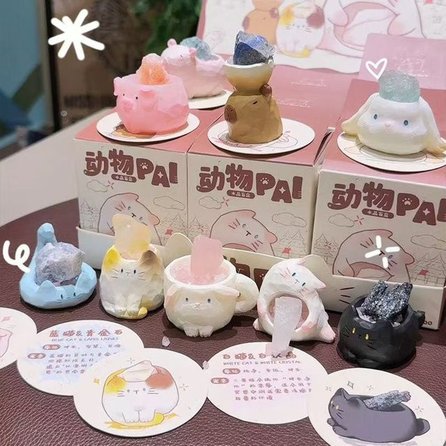 Bandai Tier PAL Kristall Blind Box, Desktop Ornament, Bunt / Mehrfarbig - Bild 1