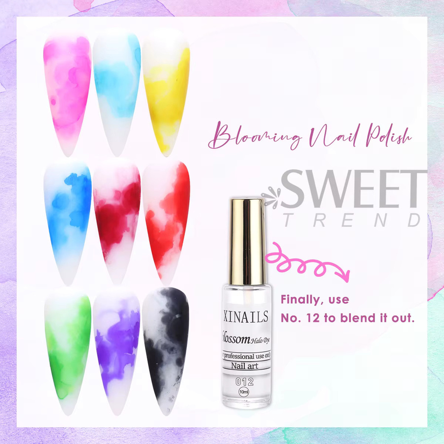 SWEET TREND Nagel-Gel-Lack Sommerblumen-Design, 3er-Set - Bild 2