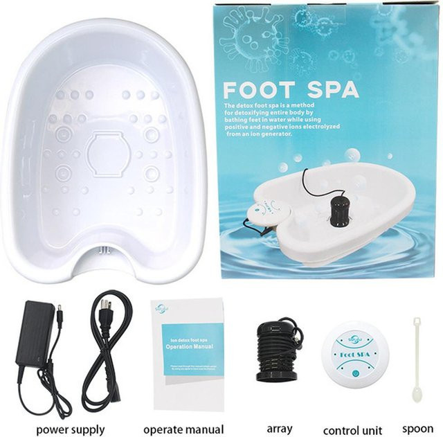 Binchi Health Electronics Elektrisches Mini Fußbad Massagegerät, White - Bild 1