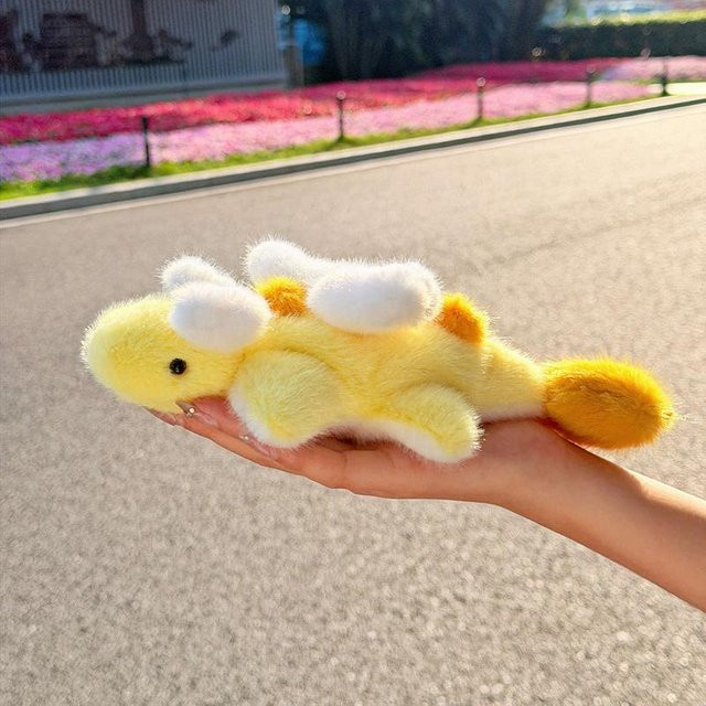 Yiran Health & Beauty Dinosaurier Kuscheltier, Plüschpuppe, Gelb - Bild 1