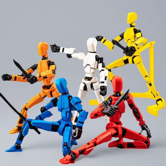 soulbao Mehrgelenkige Bewegliche Dummy-Figur, 3D-Gedrucktes Fidget-Modell - Bild 1